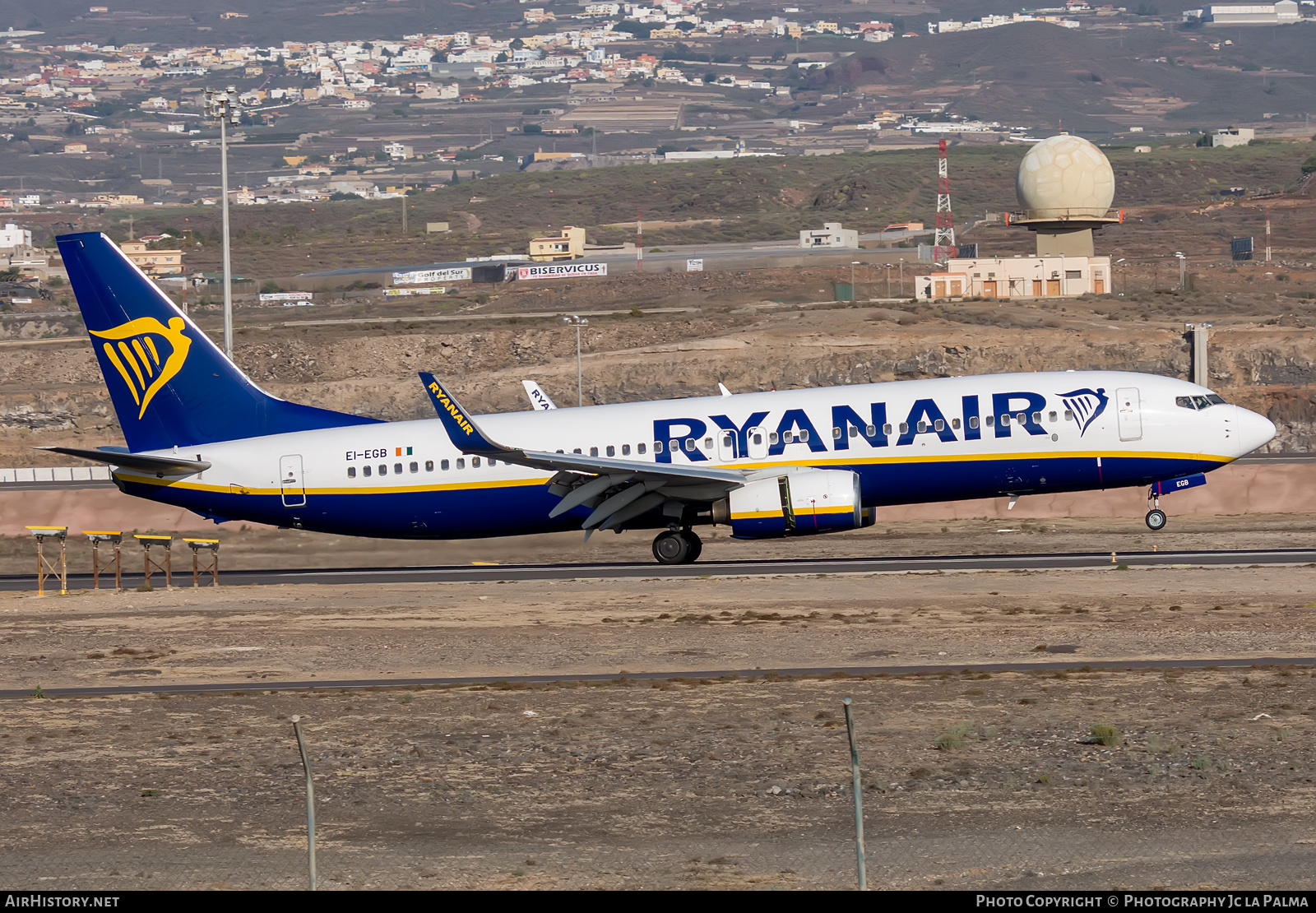 Aircraft Photo of EI-EGB | Boeing 737-8AS | Ryanair | AirHistory.net #430052