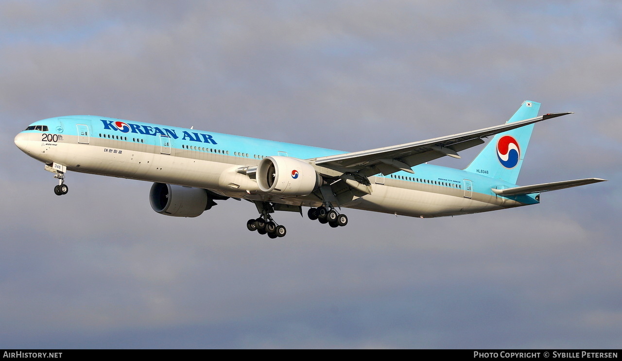 Aircraft Photo of HL8346 | Boeing 777-300/ER | Korean Air | AirHistory.net #430065