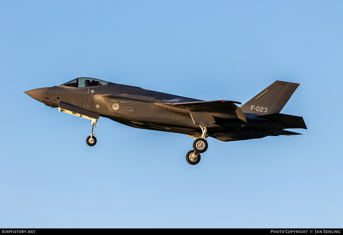 Aircraft Photo of F-023 | Lockheed Martin F-35A Lightning II | Netherlands - Air Force | AirHistory.net #430069