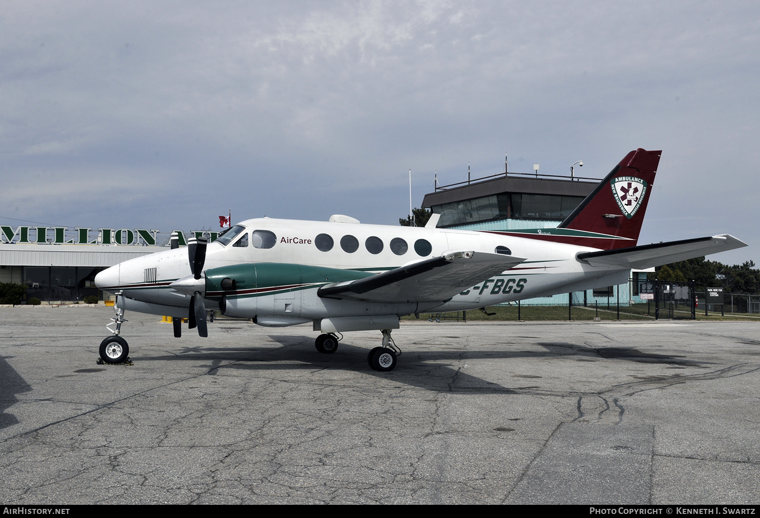 Aircraft Photo of C-FBGS | Beech A100 King Air | AirCare - Ambulance New Brunswick | AirHistory.net #430126