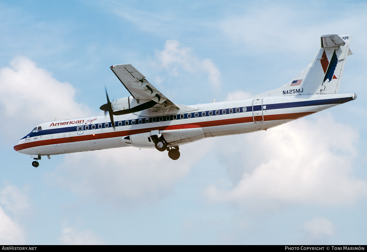 Aircraft Photo of N425MJ | ATR ATR-72-212 | American Eagle | AirHistory.net #430151