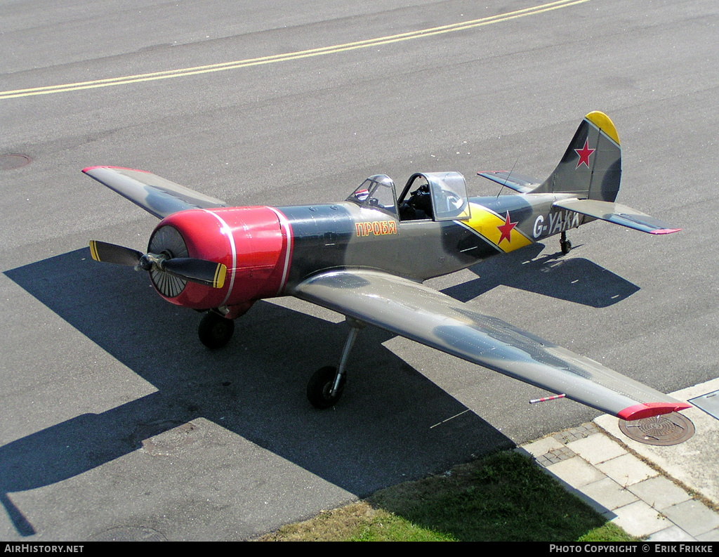 Aircraft Photo of G-YAKK | Yakovlev Yak-50 | Soviet Union - Air Force | AirHistory.net #430170