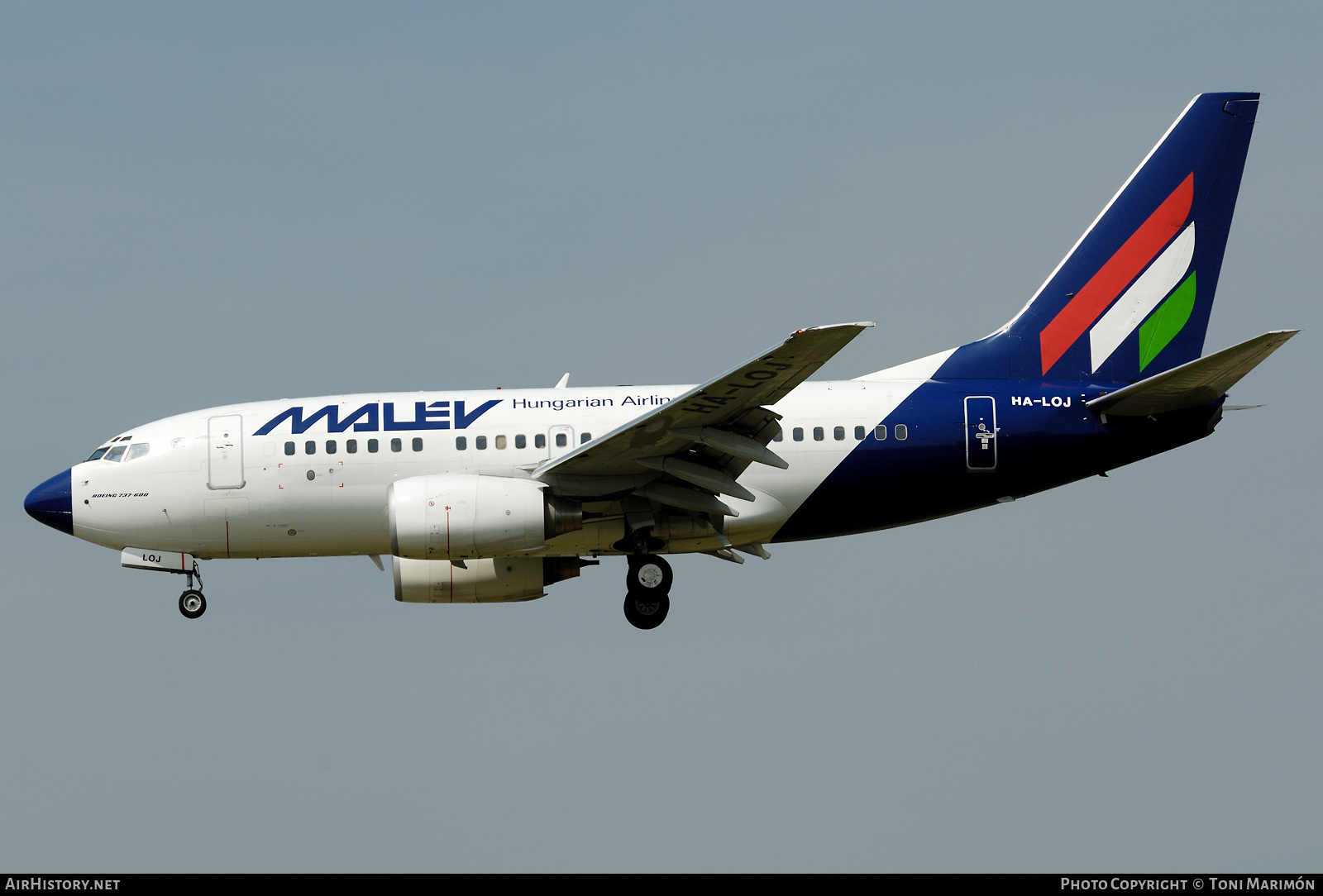 Aircraft Photo of HA-LOJ | Boeing 737-6Q8 | Malév - Hungarian Airlines | AirHistory.net #430171