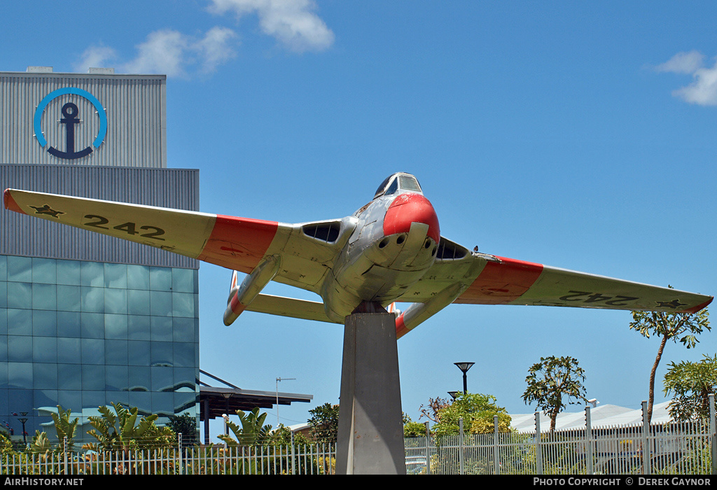 Aircraft Photo of 242 | De Havilland D.H. 100 Vampire FB9 | South Africa - Air Force | AirHistory.net #430348