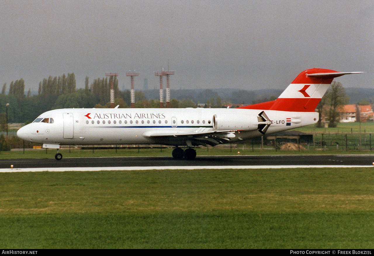 Aircraft Photo of OE-LFO | Fokker 70 (F28-0070) | Austrian Airlines | AirHistory.net #430350