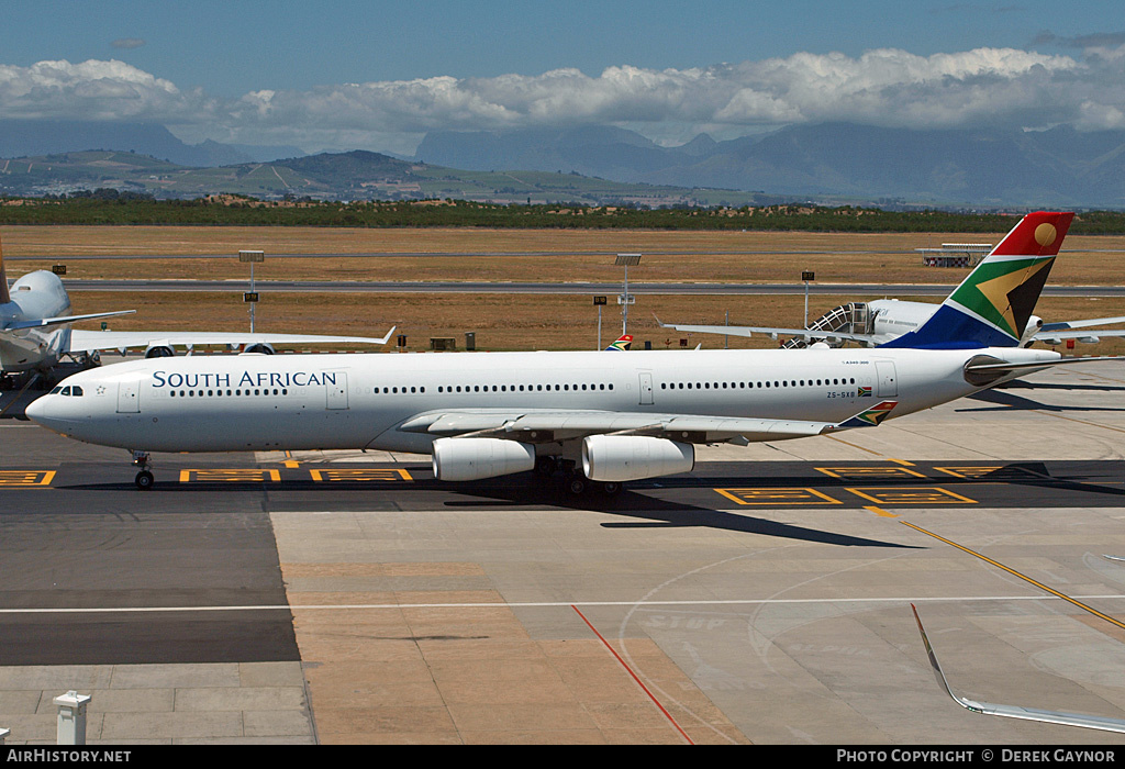 Aircraft Photo of ZS-SXB | Airbus A340-313E | South African Airways | AirHistory.net #430360
