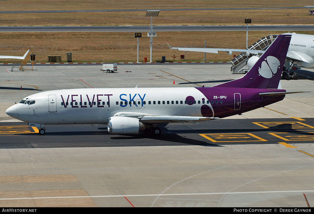 Aircraft Photo of ZS-SPU | Boeing 737-3S3 | Velvet Sky | AirHistory.net #430365