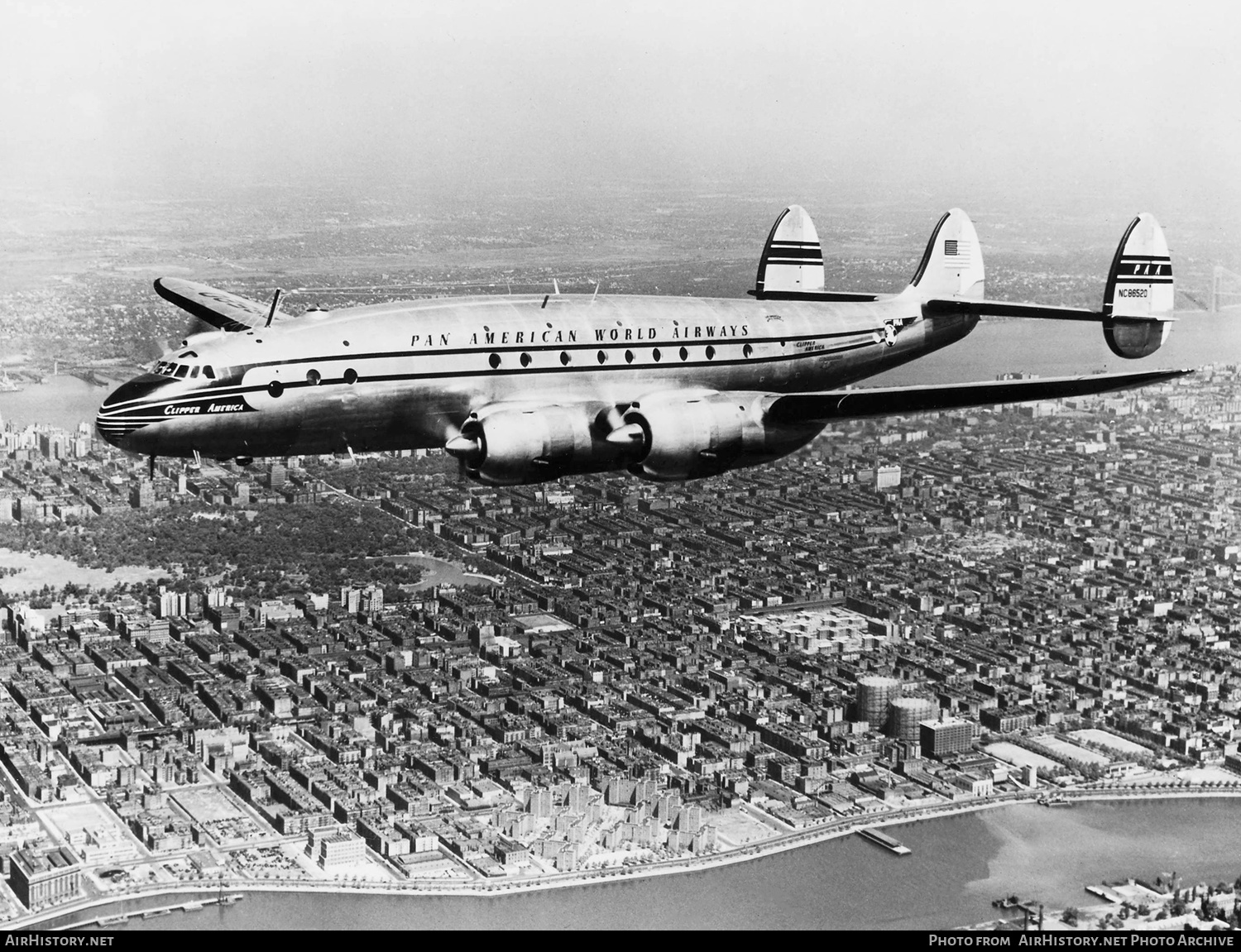 Aircraft Photo of NC86520 | Lockheed L-749 Constellation | Pan American World Airways - PAA | AirHistory.net #430379