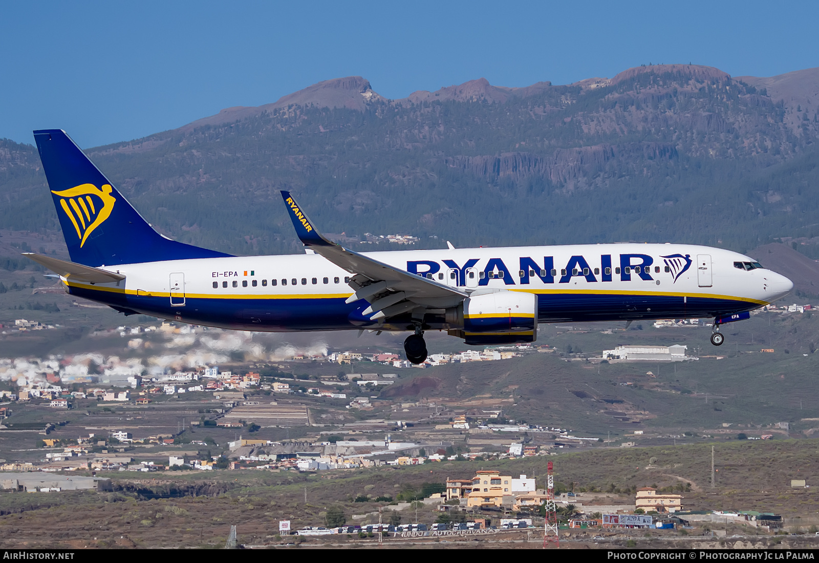 Aircraft Photo of EI-EPA | Boeing 737-8AS | Ryanair | AirHistory.net #430387