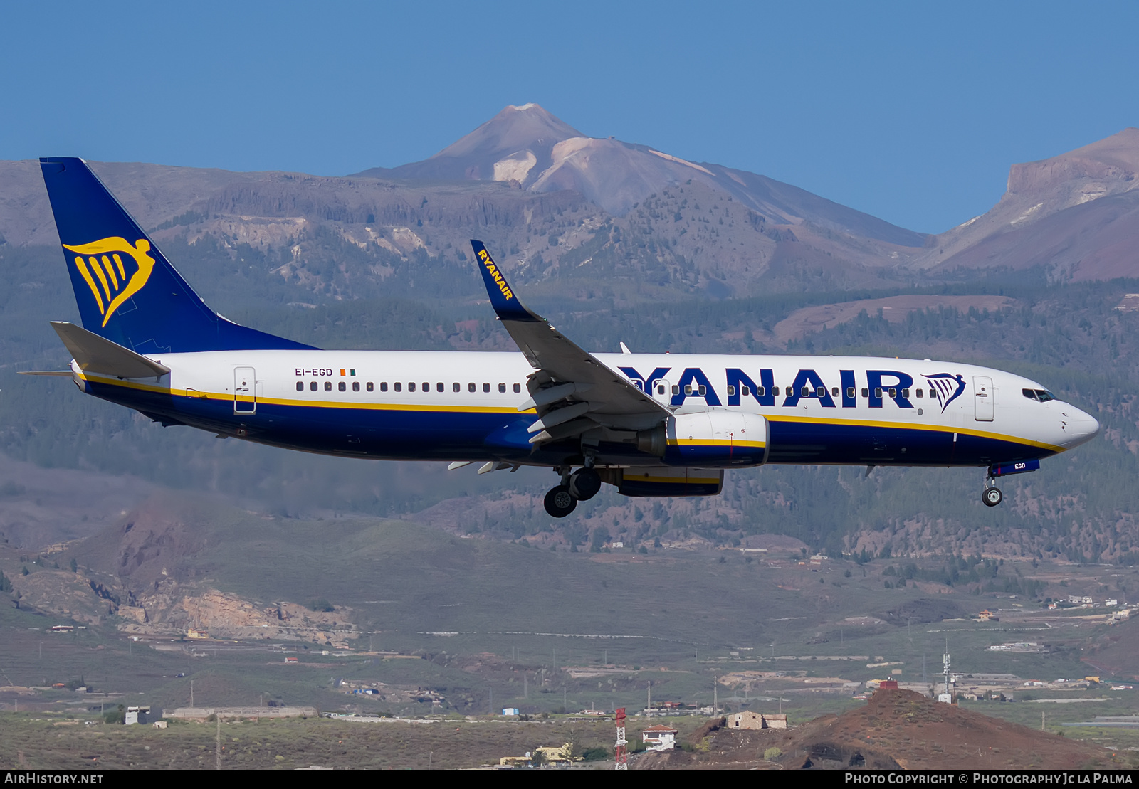 Aircraft Photo of EI-EGD | Boeing 737-8AS | Ryanair | AirHistory.net #430389