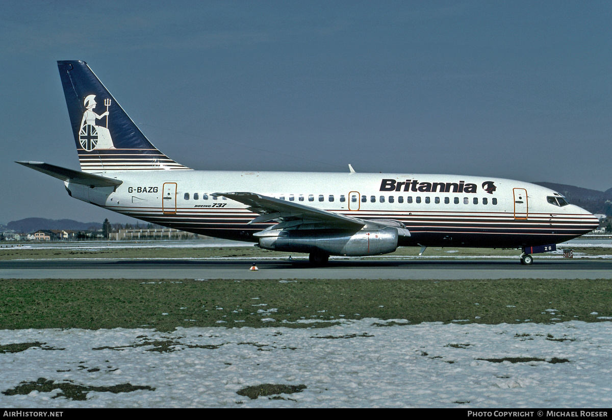 Aircraft Photo of G-BAZG | Boeing 737-204/Adv | Britannia Airways | AirHistory.net #430404