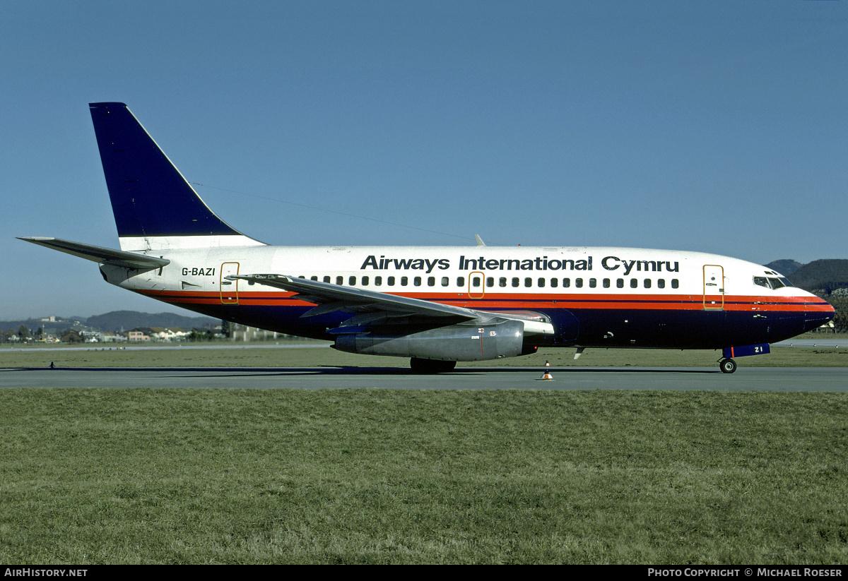 Aircraft Photo of G-BAZI | Boeing 737-204/Adv | Airways International Cymru | AirHistory.net #430410
