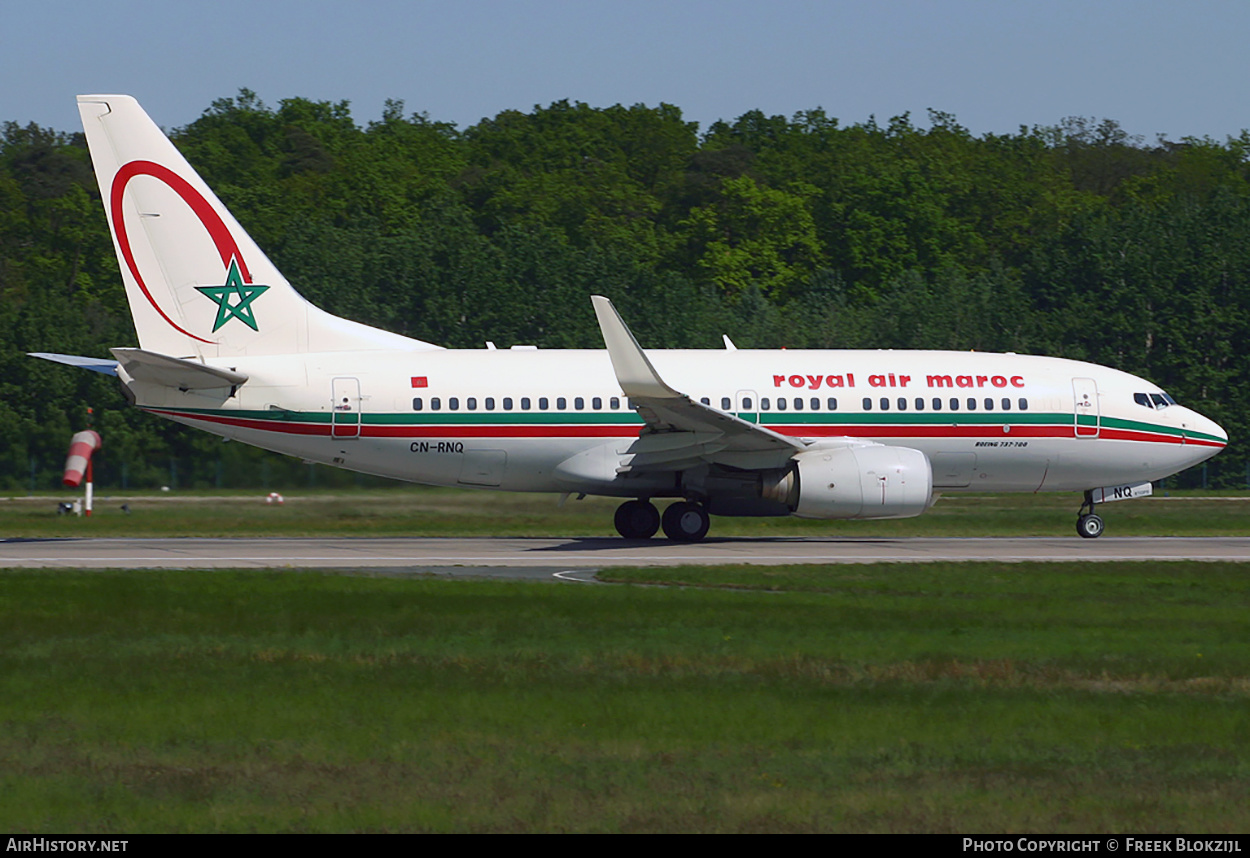 Aircraft Photo of CN-RNQ | Boeing 737-7B6 | Royal Air Maroc - RAM | AirHistory.net #430448
