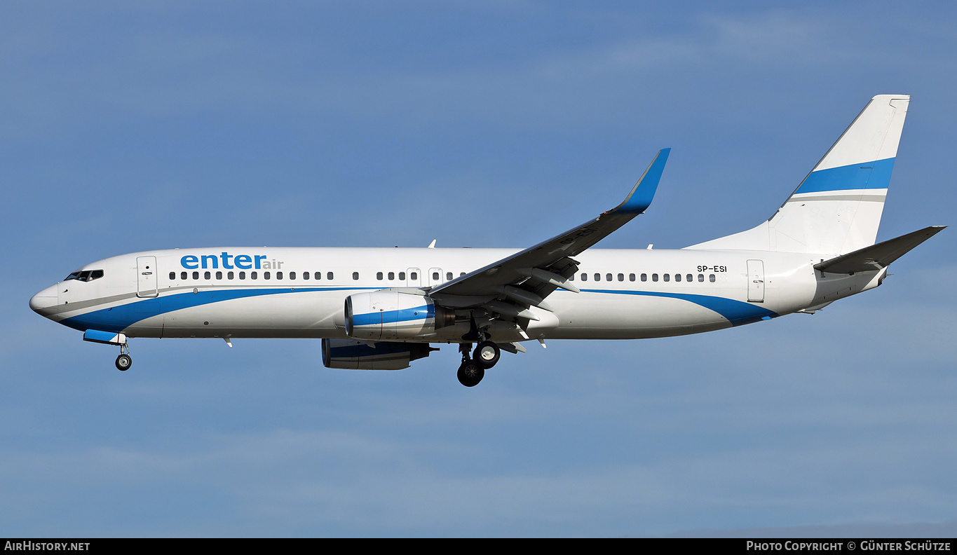 Aircraft Photo of SP-ESI | Boeing 737-8Q8 | Enter Air | AirHistory.net #430462