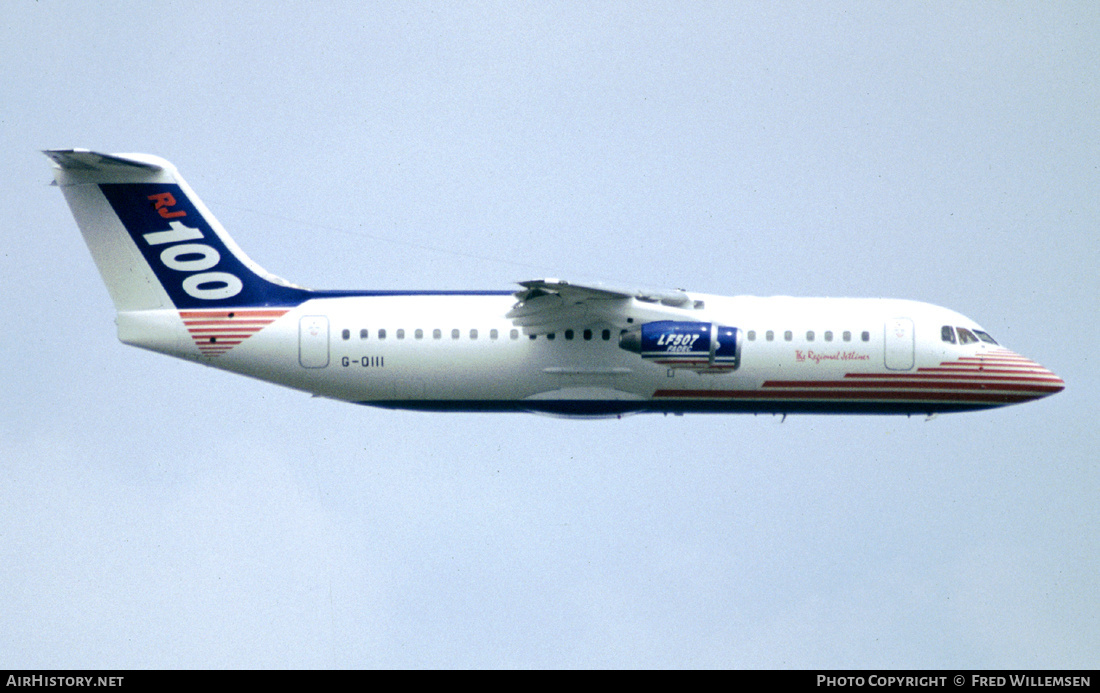 Aircraft Photo of G-OIII | BAE Systems Avro 146-RJ100 | British Aerospace | AirHistory.net #430469