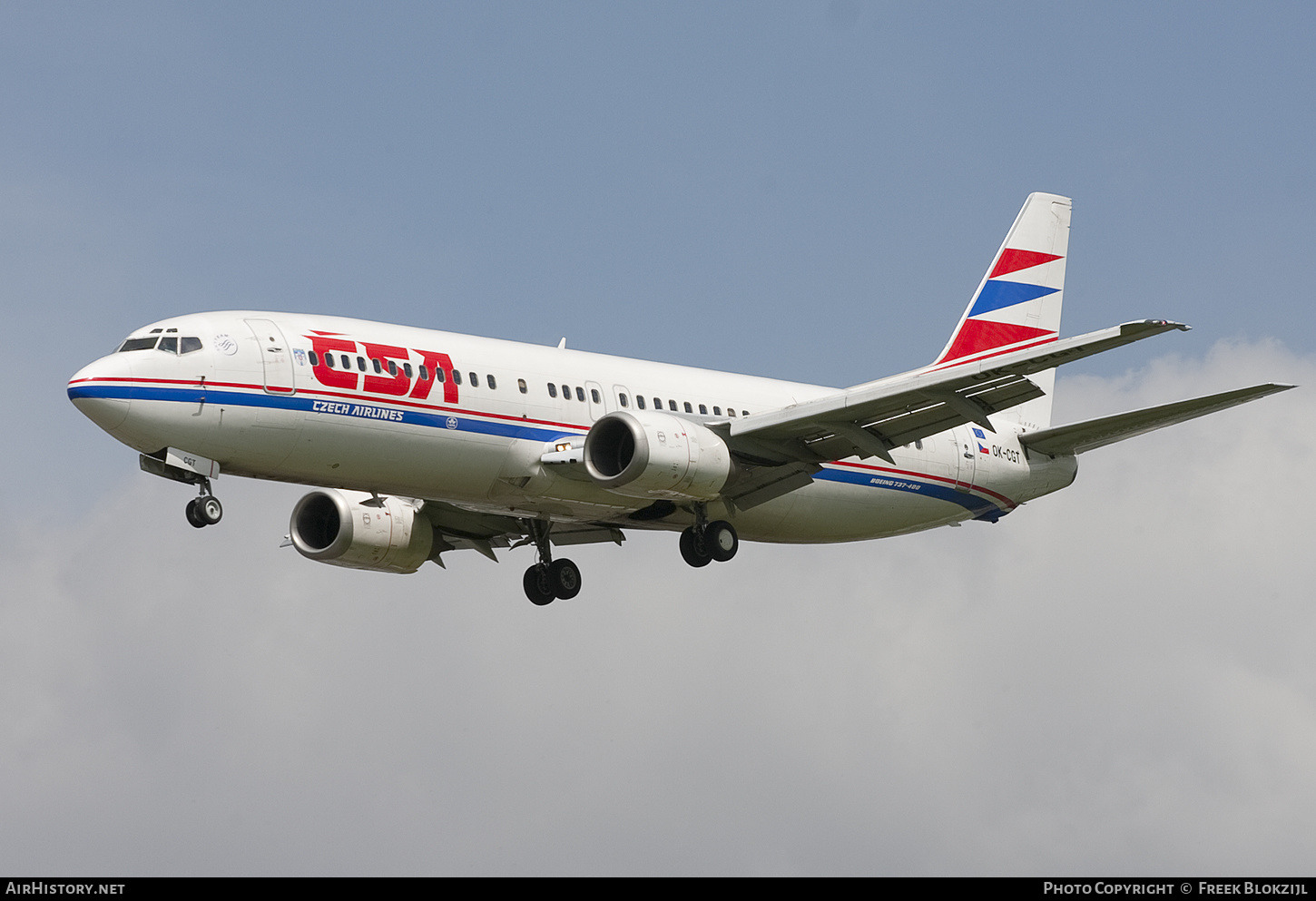 Aircraft Photo of OK-CGT | Boeing 737-46M | ČSA - Czech Airlines | AirHistory.net #430507