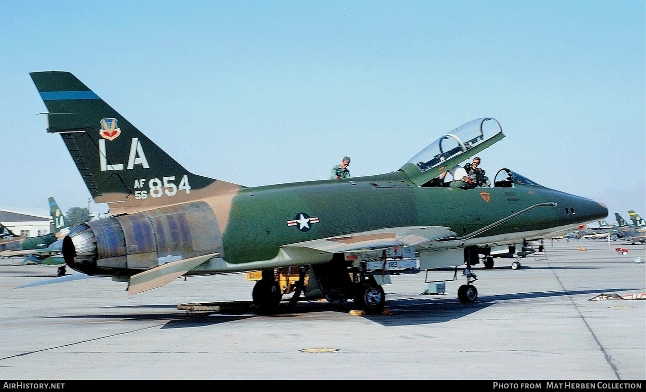 Aircraft Photo of 58-3854 / 58-854 | North American F-100F Super Sabre | USA - Air Force | AirHistory.net #430615