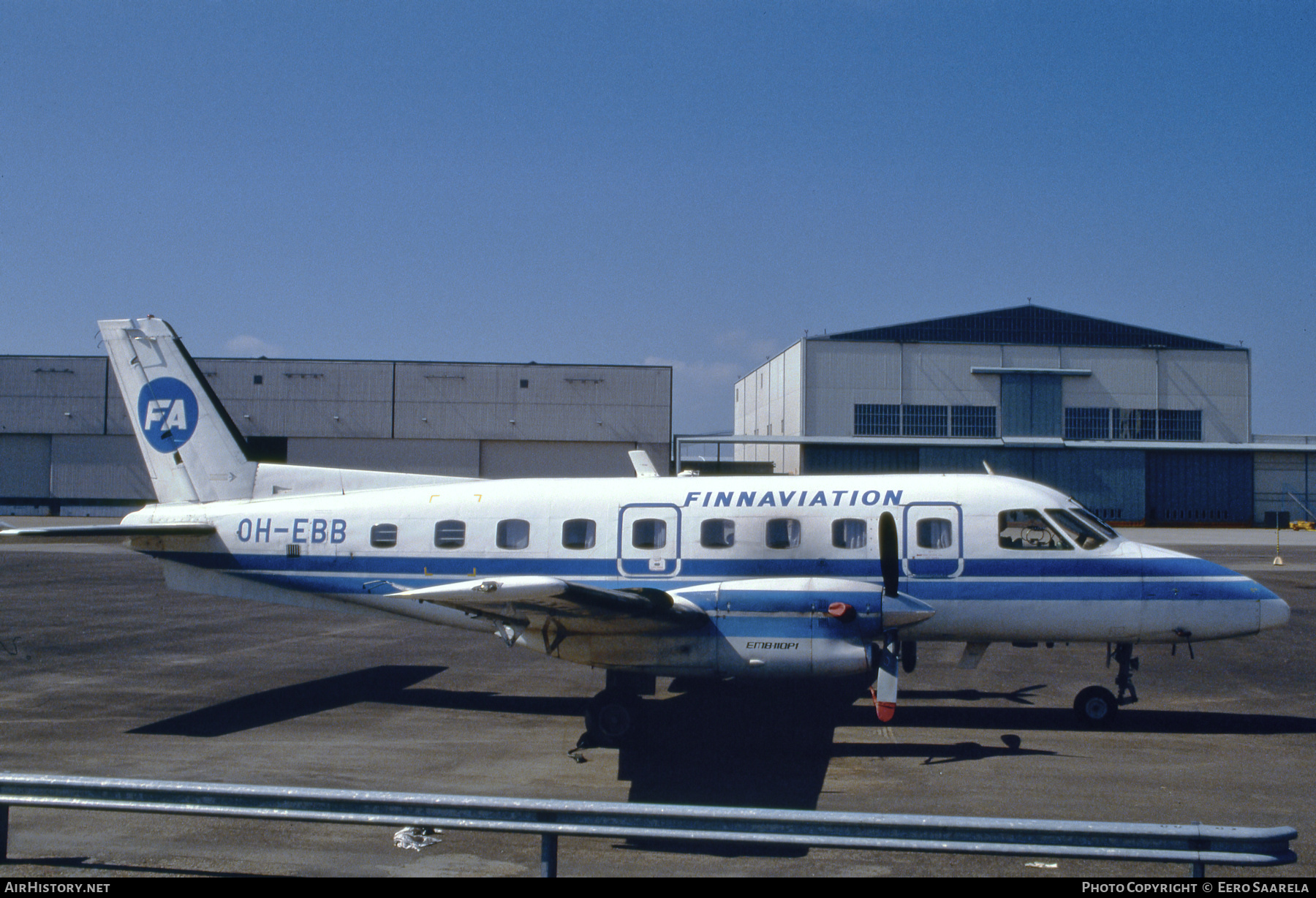 Aircraft Photo of OH-EBB | Embraer EMB-110P1 Bandeirante | Finnaviation | AirHistory.net #430654