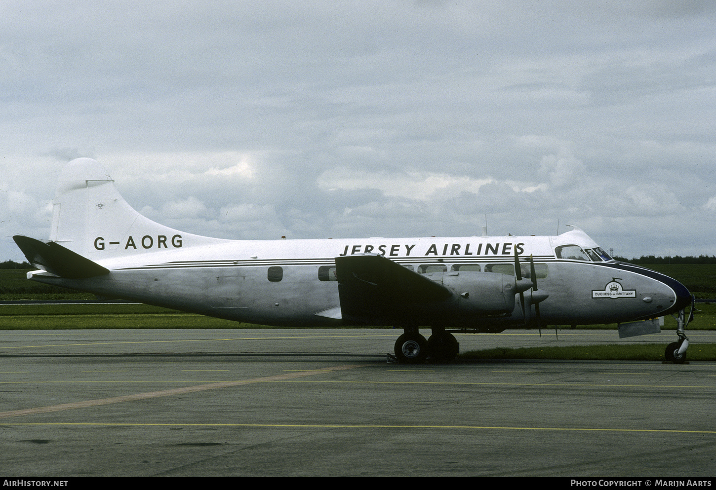 Aircraft Photo of G-AORG | De Havilland D.H. 114 Heron 2B | Jersey Airlines | AirHistory.net #430658
