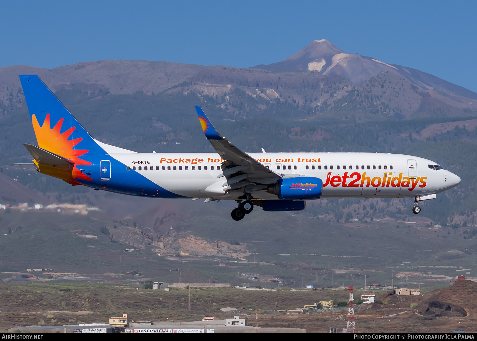Aircraft Photo of G-DRTG | Boeing 737-8BK | Jet2 Holidays | AirHistory.net #430686