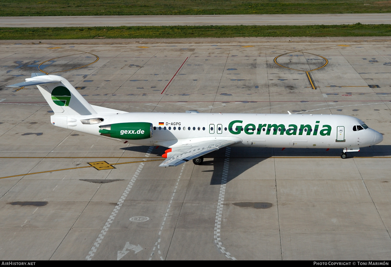 Aircraft Photo of D-AGPG | Fokker 100 (F28-0100) | Germania | AirHistory.net #430729