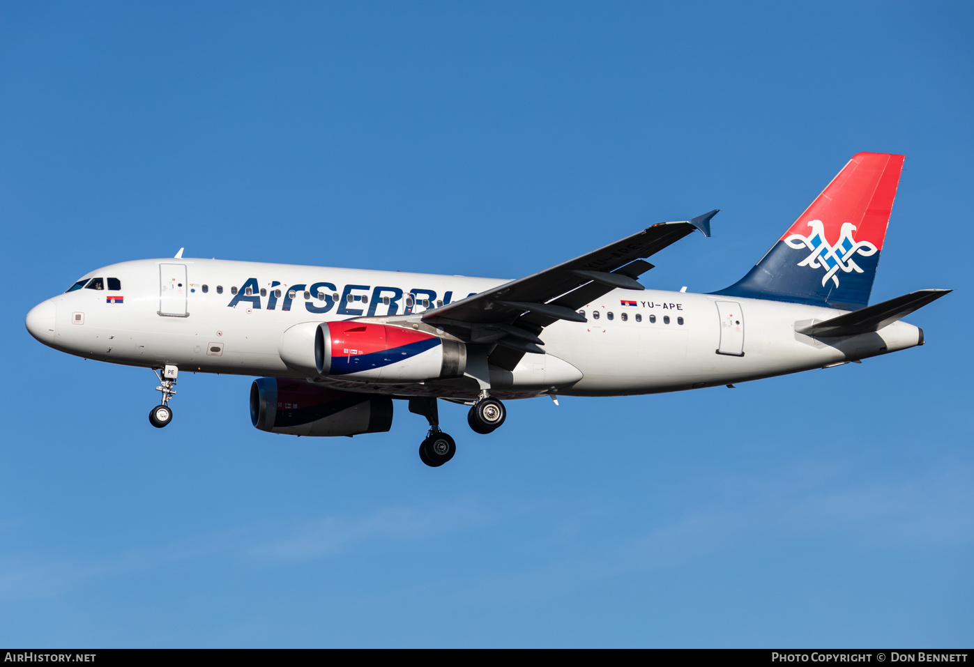 Aircraft Photo of YU-APE | Airbus A319-132 | Air Serbia | AirHistory.net #430754
