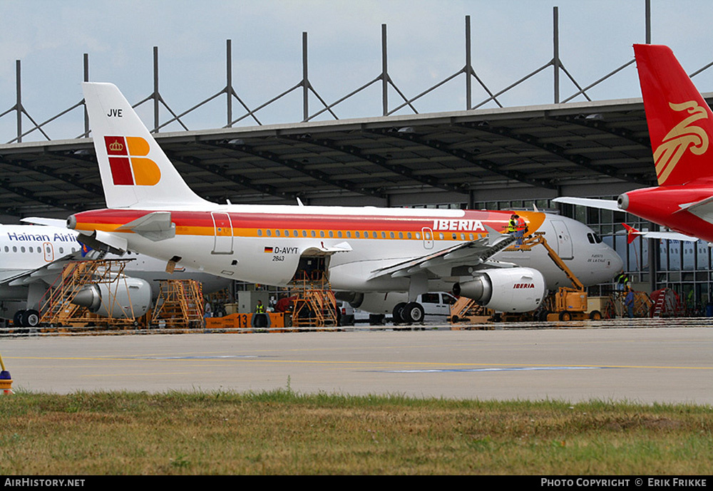 Aircraft Photo of D-AVYT | Airbus A319-111 | Iberia | AirHistory.net #430772