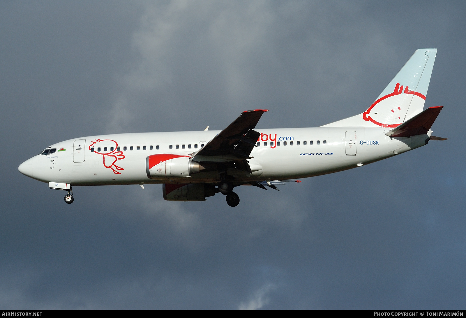 Aircraft Photo of G-ODSK | Boeing 737-37Q | Bmibaby | AirHistory.net #430789