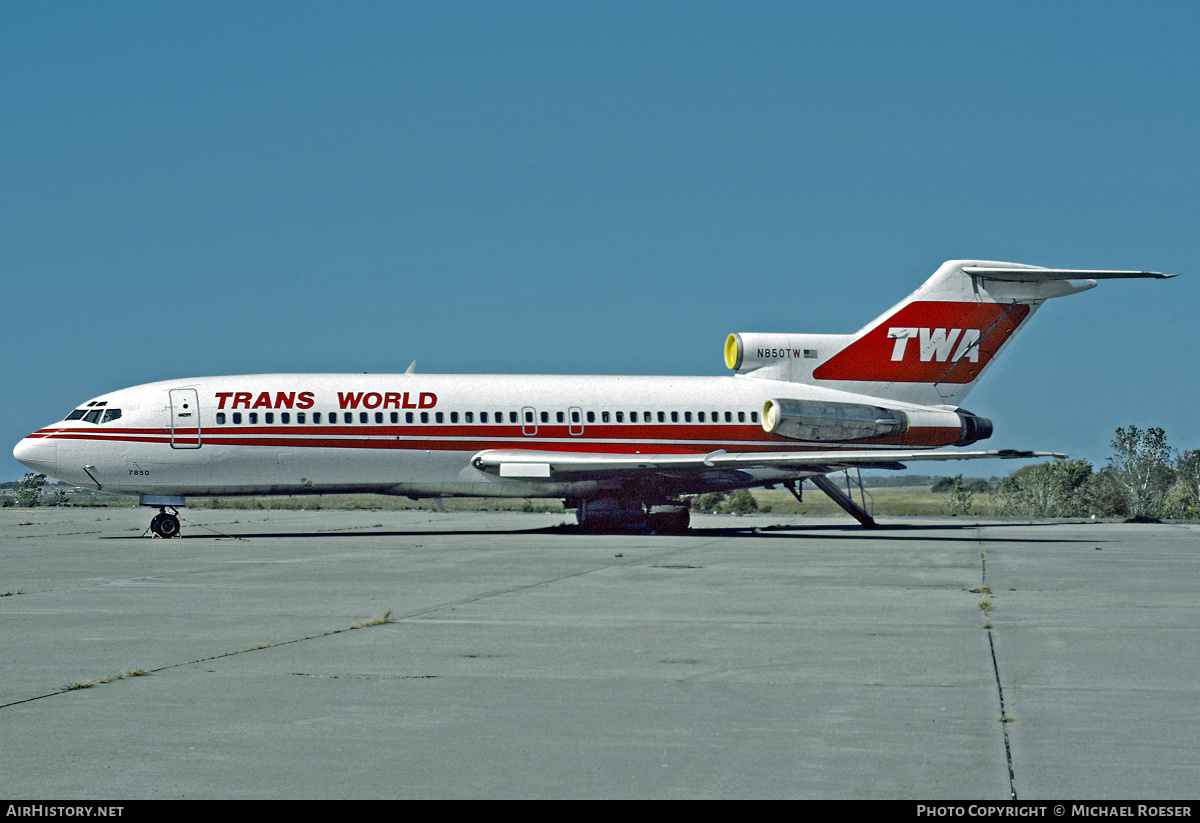 Aircraft Photo of N850TW | Boeing 727-31 | Trans World Airlines - TWA | AirHistory.net #430798