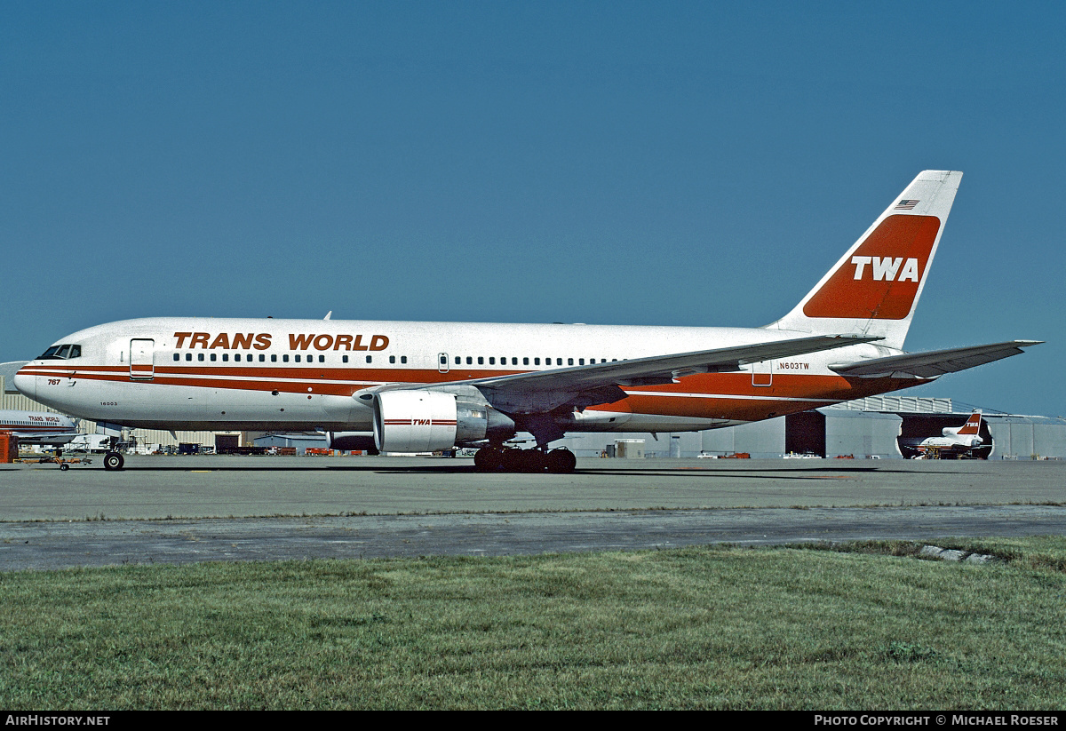 Aircraft Photo of N603TW | Boeing 767-231(ER) | Trans World Airlines - TWA | AirHistory.net #430800