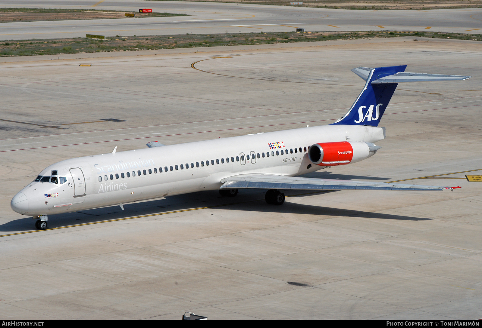 Aircraft Photo of SE-DIP | McDonnell Douglas MD-87 (DC-9-87) | Scandinavian Airlines - SAS | AirHistory.net #430804
