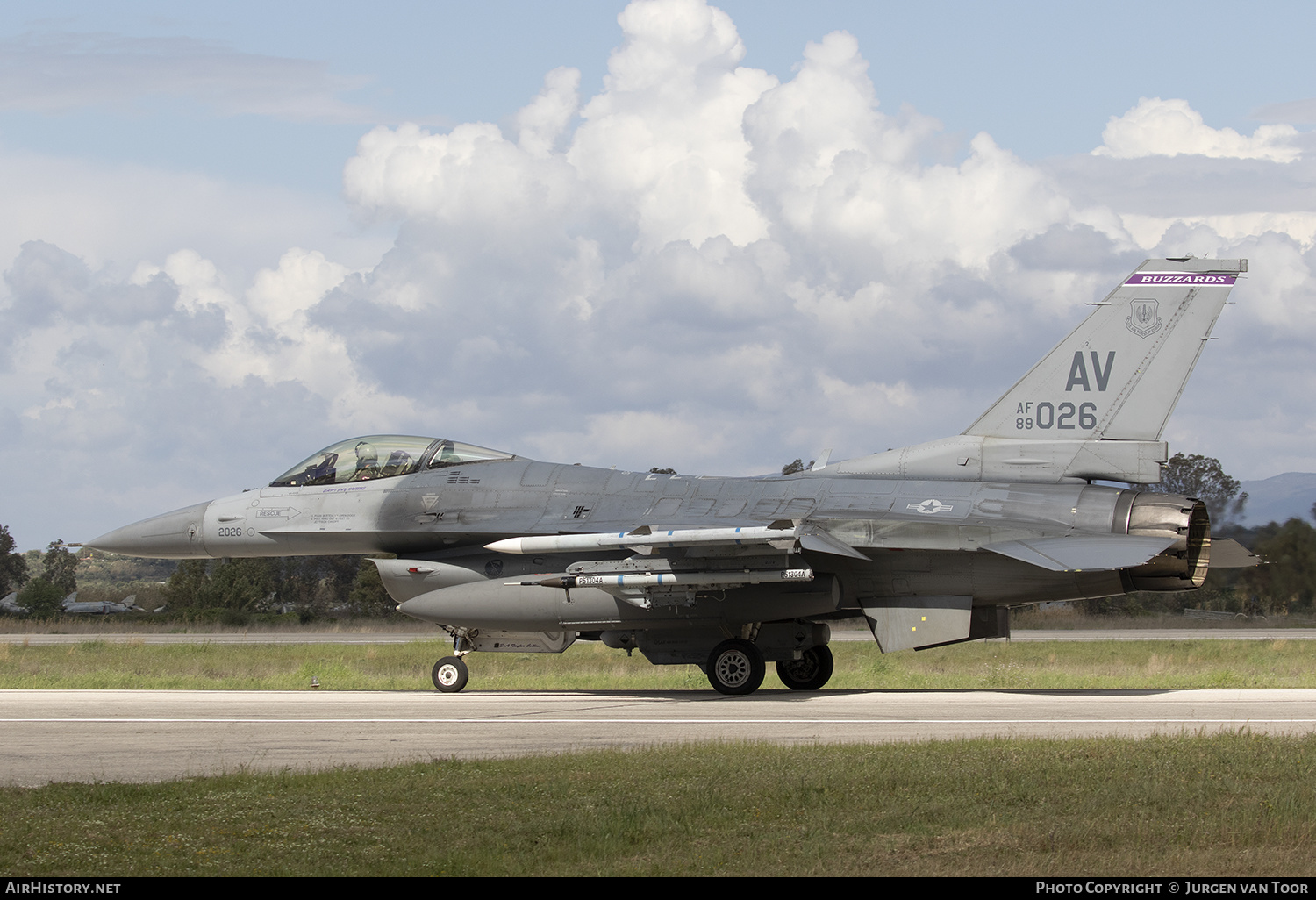 Aircraft Photo of 89-2026 / AF89-026 | General Dynamics F-16CM Fighting Falcon | USA - Air Force | AirHistory.net #430831