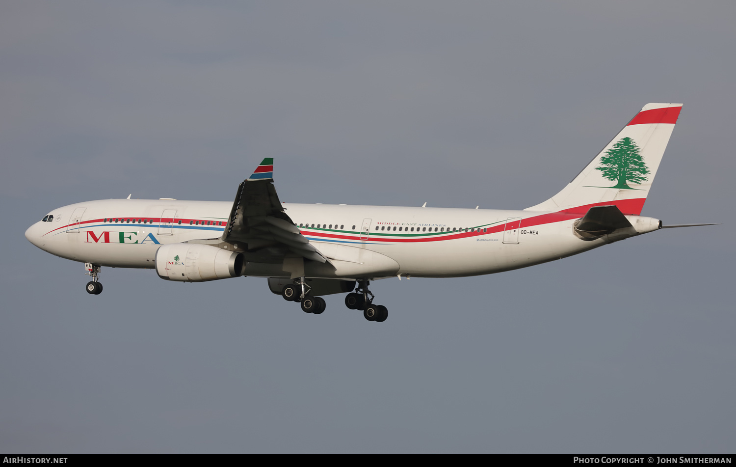 Aircraft Photo of OD-MEA | Airbus A330-243 | MEA - Middle East Airlines | AirHistory.net #430905