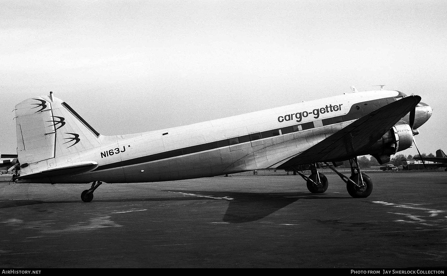 Aircraft Photo of N163J | Douglas C-47A Skytrain | Ozark Air Lines Cargo-Getter | AirHistory.net #430987