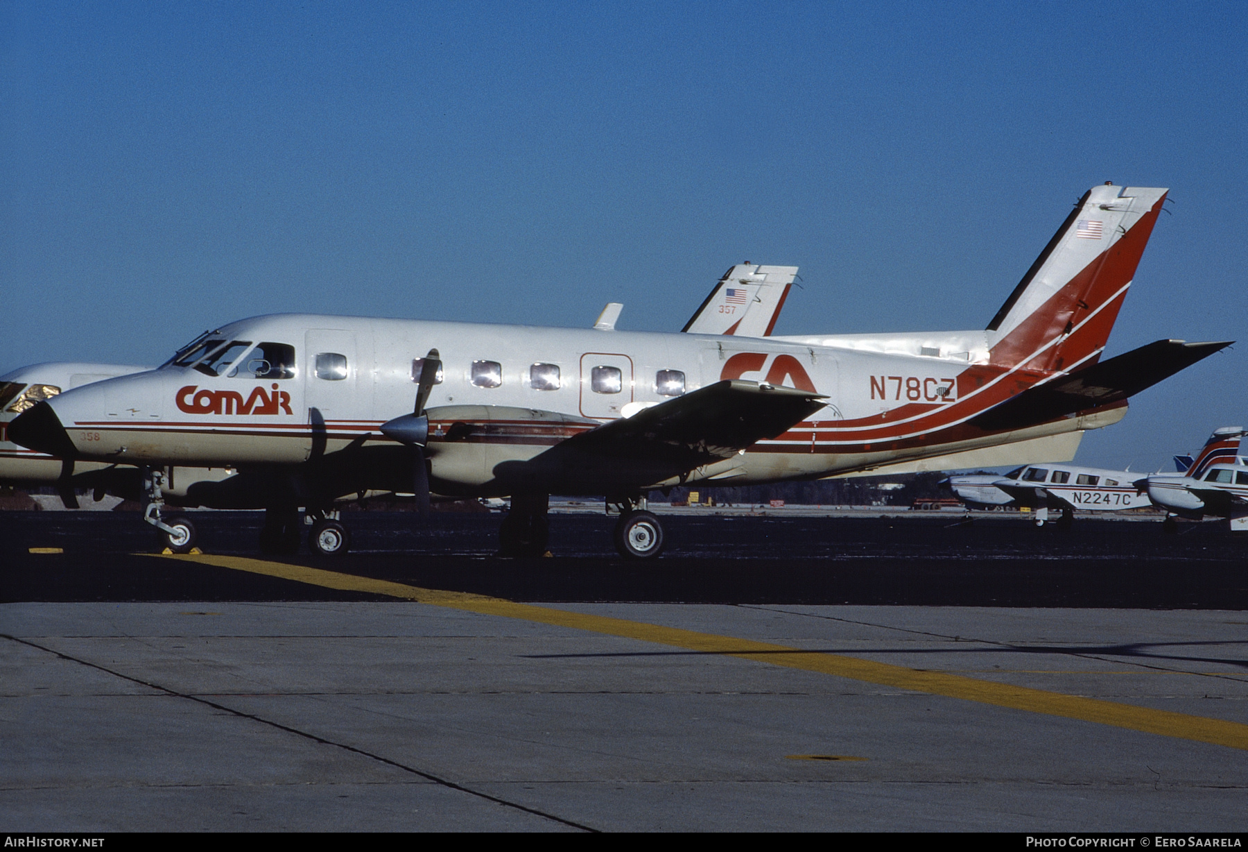 Aircraft Photo of N78CZ | Embraer EMB-110P1 Bandeirante | Comair | AirHistory.net #430990