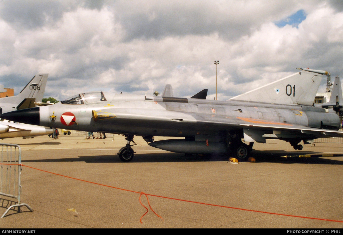 Aircraft Photo of 01 | Saab J35Oe Draken | Austria - Air Force | AirHistory.net #431032