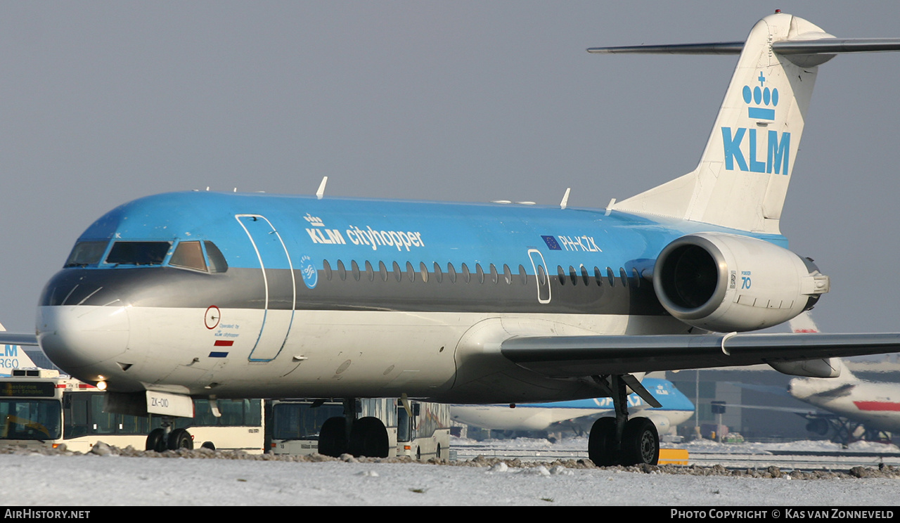 Aircraft Photo of PH-KZK | Fokker 70 (F28-0070) | KLM Cityhopper | AirHistory.net #431044