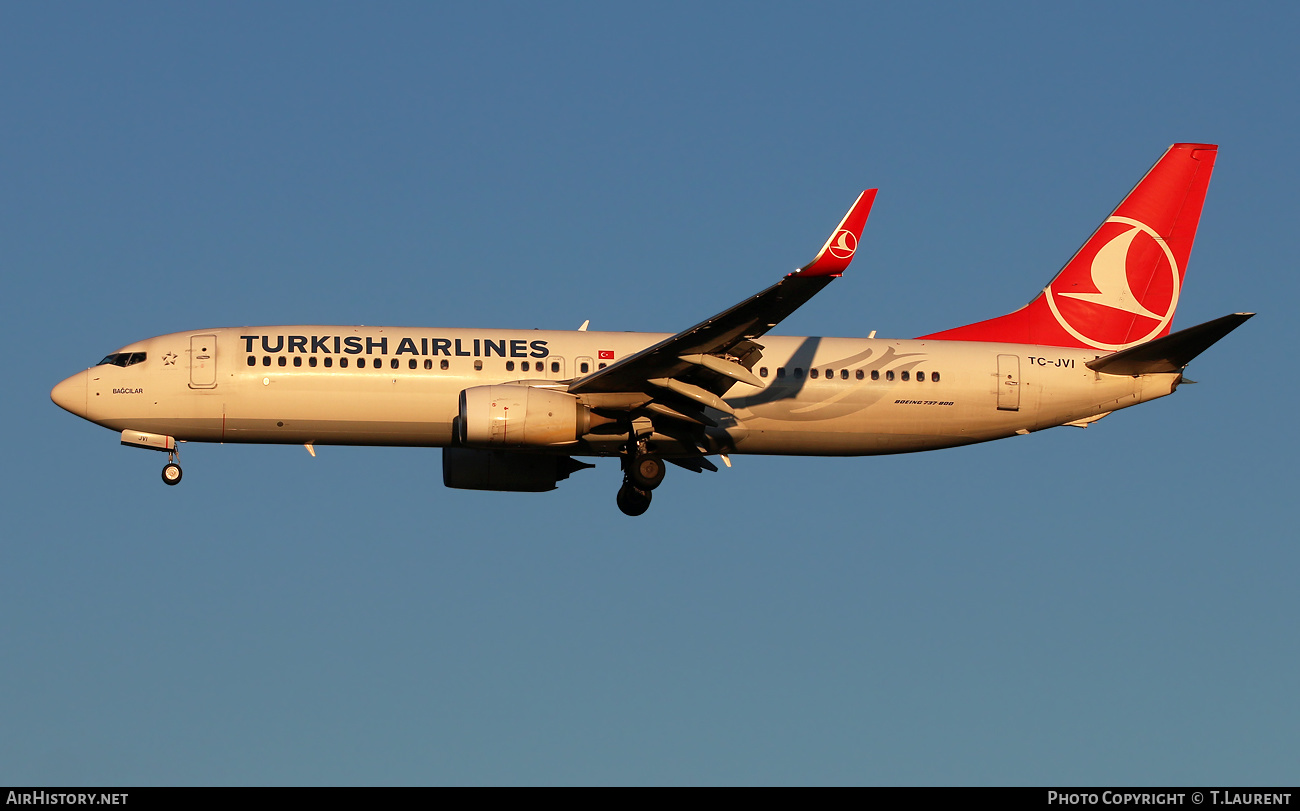 Aircraft Photo of TC-JVI | Boeing 737-8F2 | Turkish Airlines | AirHistory.net #431051