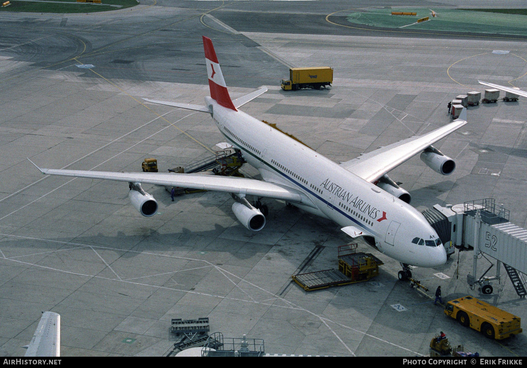 Aircraft Photo of OE-LAK | Airbus A340-313 | Austrian Airlines | AirHistory.net #431052