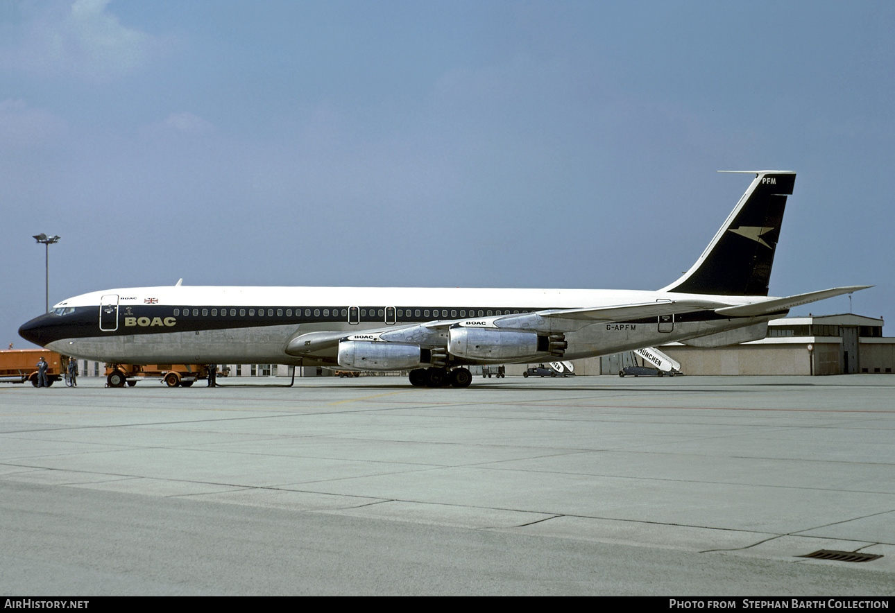 Aircraft Photo of G-APFM | Boeing 707-436 | BOAC - British Overseas Airways Corporation | AirHistory.net #431064