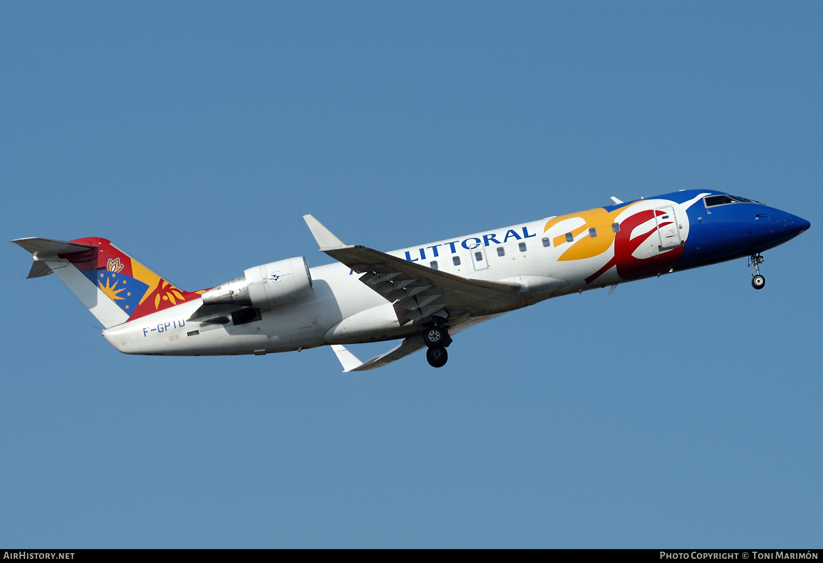 Aircraft Photo of F-GPTD | Bombardier CRJ-100ER (CL-600-2B19) | Air Littoral | AirHistory.net #431069