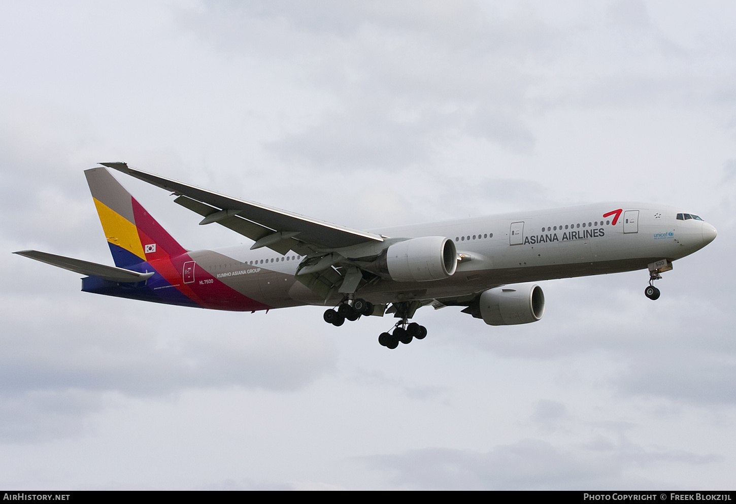 Aircraft Photo of HL7500 | Boeing 777-28E/ER | Asiana Airlines | AirHistory.net #431090