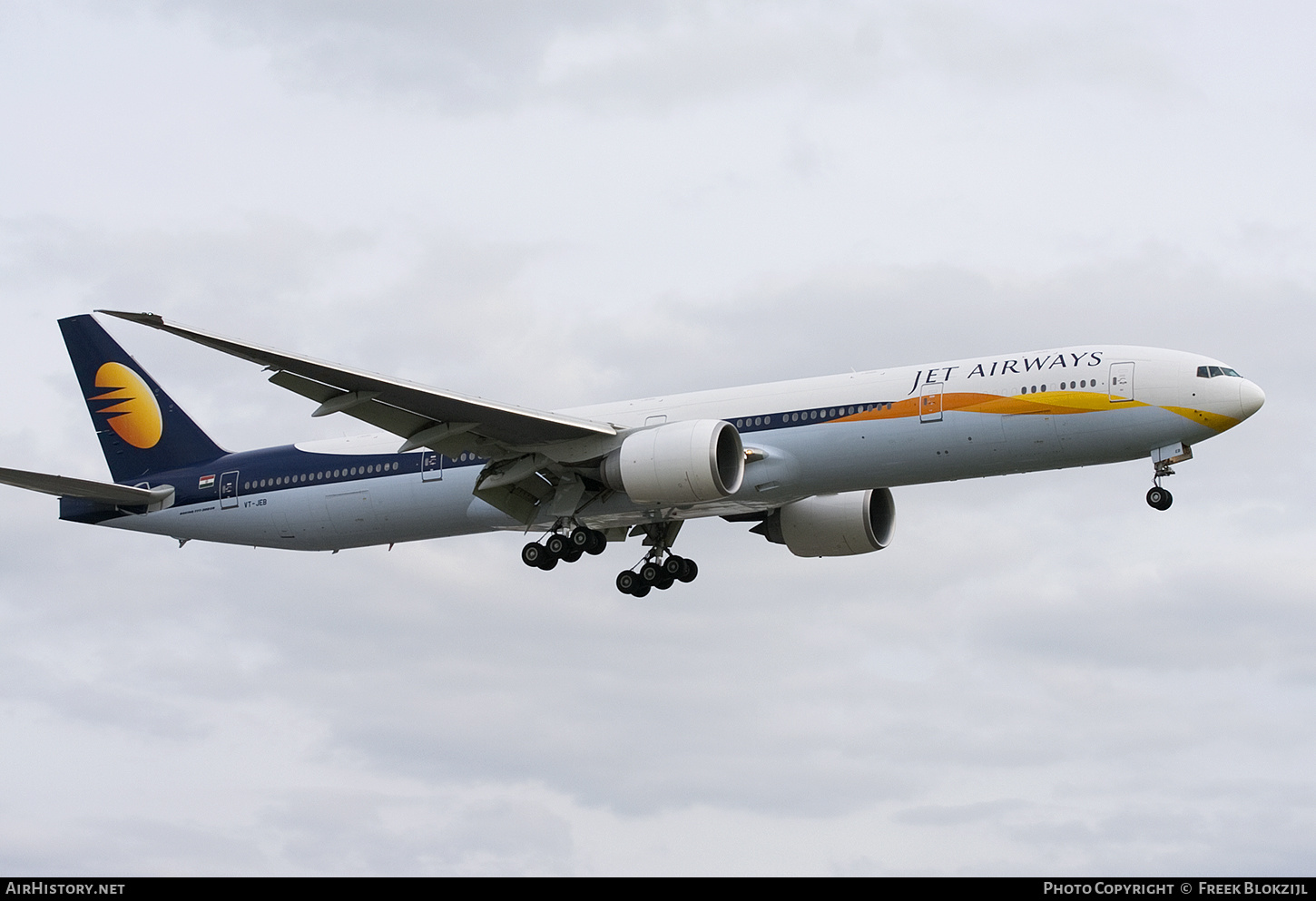 Aircraft Photo of VT-JEB | Boeing 777-35R/ER | Jet Airways | AirHistory.net #431098
