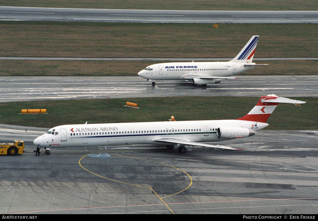 Aircraft Photo of OE-LDX | McDonnell Douglas MD-81 (DC-9-81) | Austrian Airlines | AirHistory.net #431128