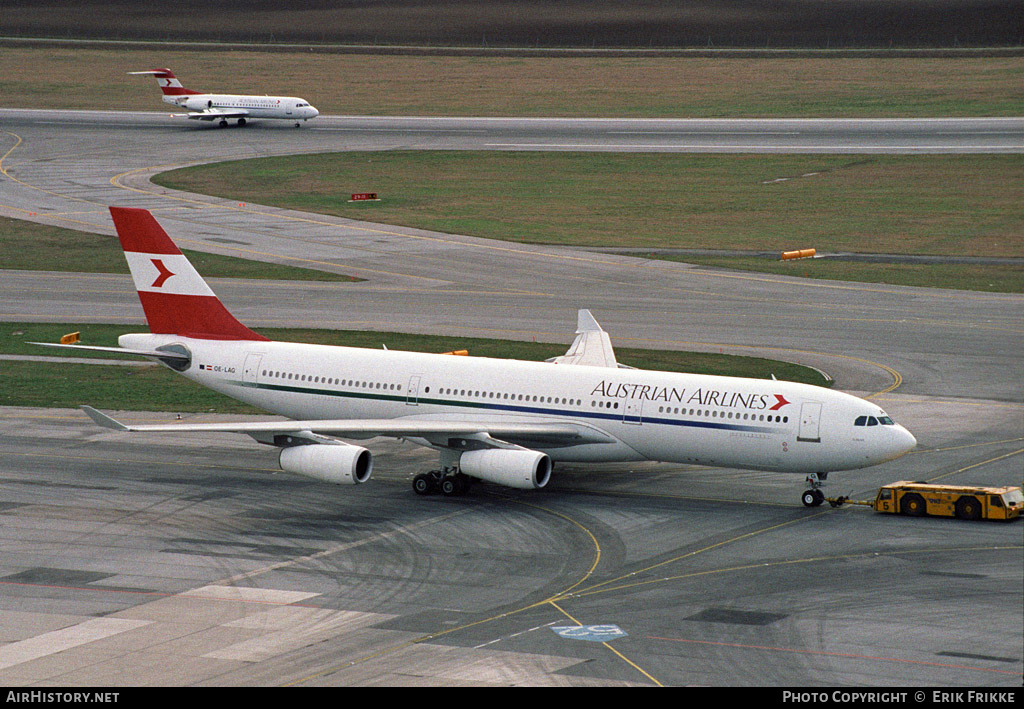Aircraft Photo of OE-LAG | Airbus A340-211 | Austrian Airlines | AirHistory.net #431150