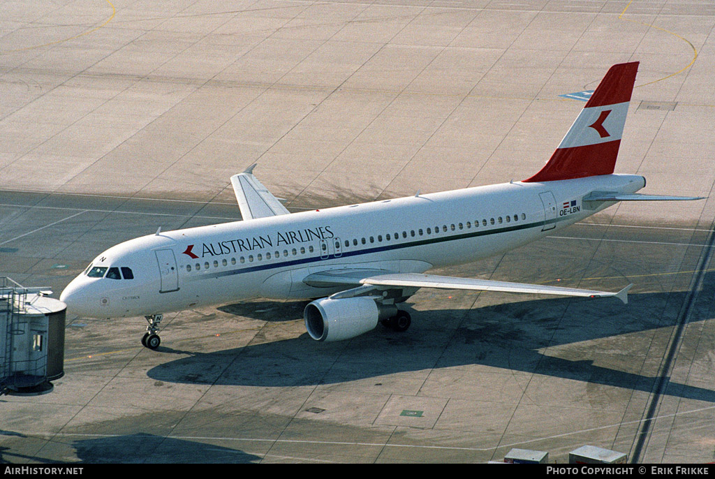 Aircraft Photo of OE-LBN | Airbus A320-214 | Austrian Airlines | AirHistory.net #431175