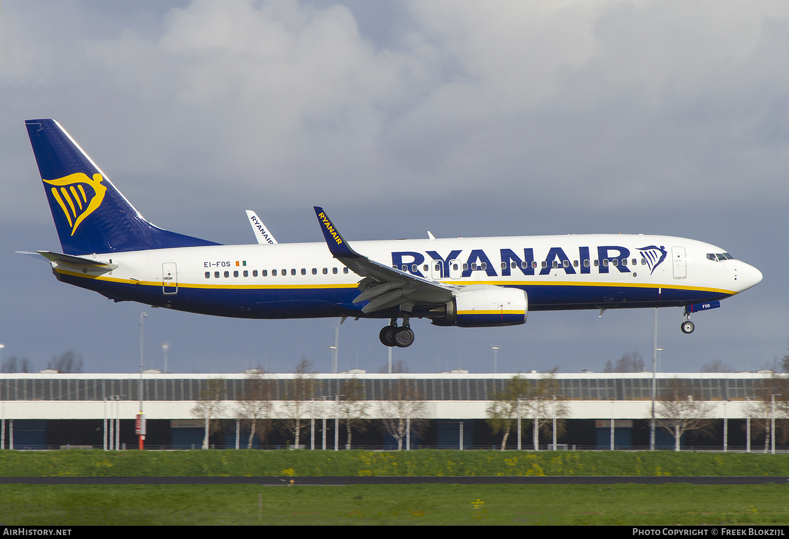 Aircraft Photo of EI-FOS | Boeing 737-8AS | Ryanair | AirHistory.net #431198
