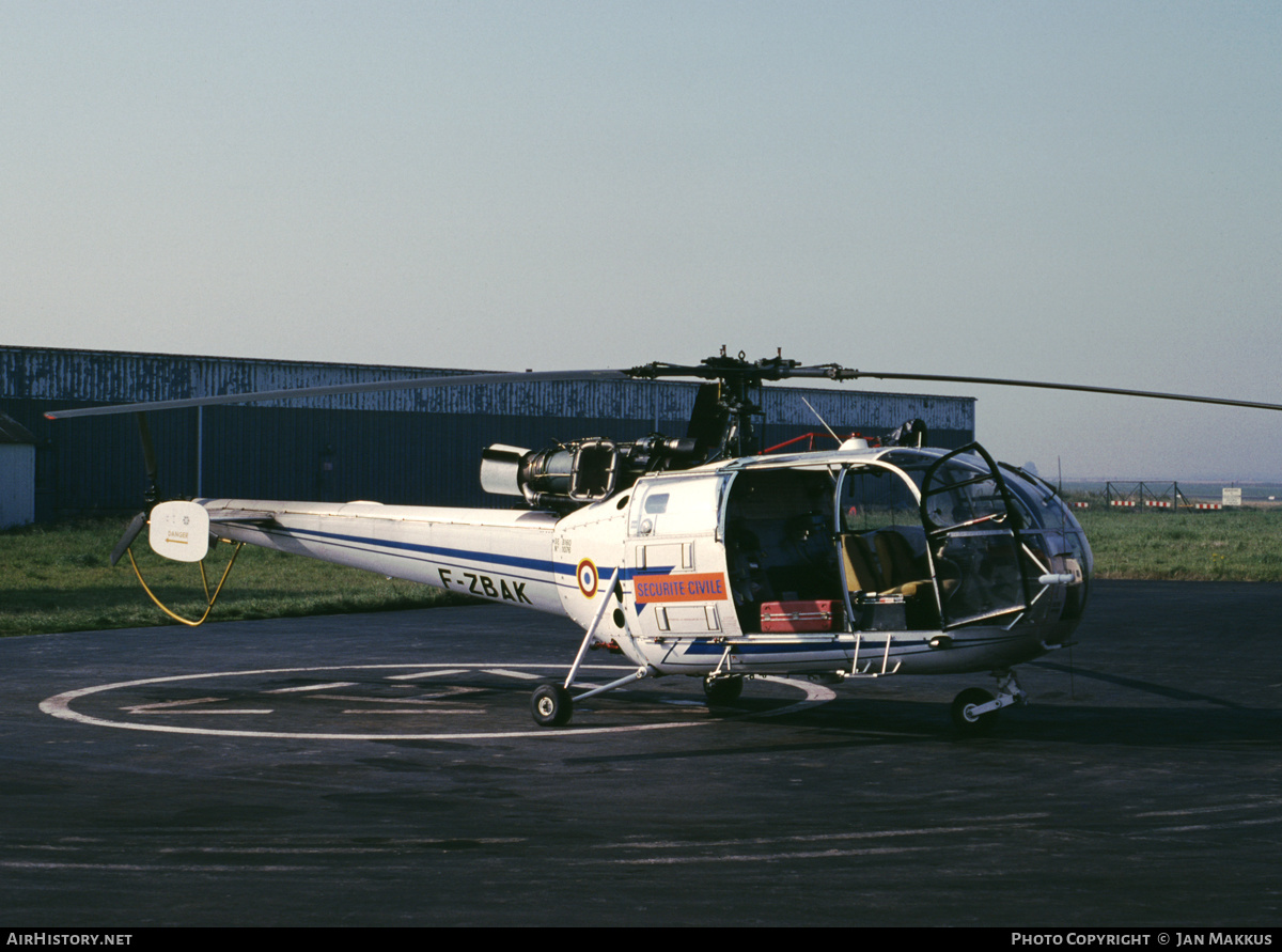 Aircraft Photo of F-ZBAK | Sud SE-3160 Alouette III | Sécurité Civile | AirHistory.net #431246