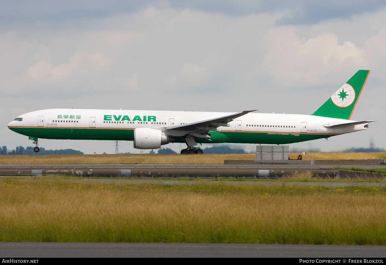 Aircraft Photo of B-16708 | Boeing 777-35E/ER | EVA Air | AirHistory.net #431256