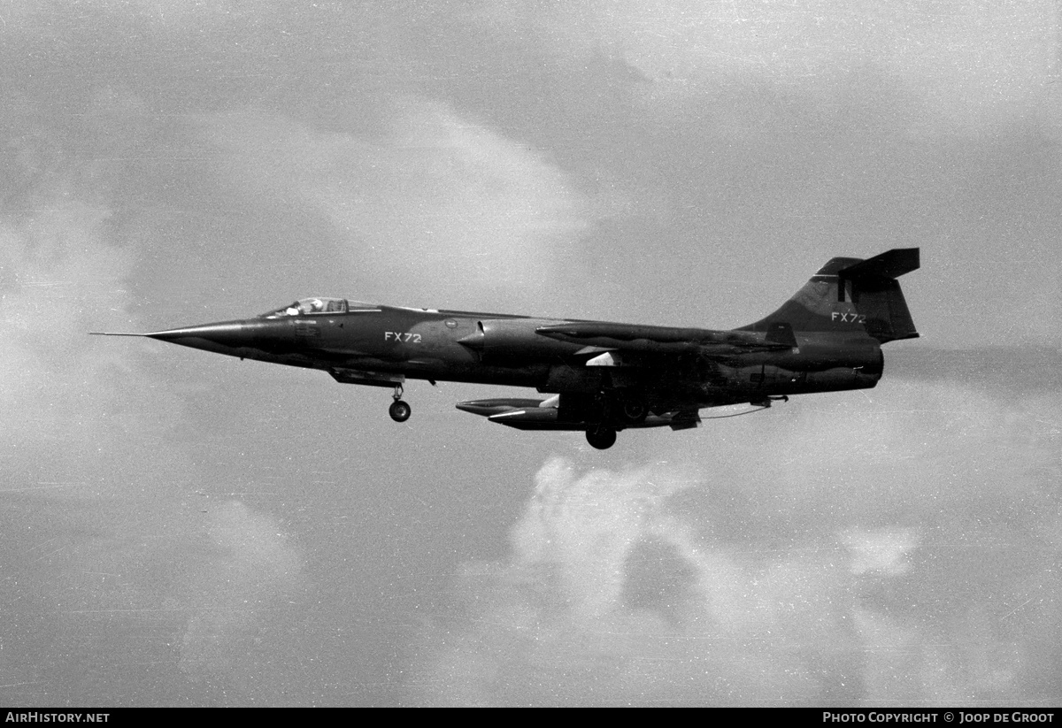 Aircraft Photo of FX72 | Lockheed F-104G Starfighter | Belgium - Air Force | AirHistory.net #431259